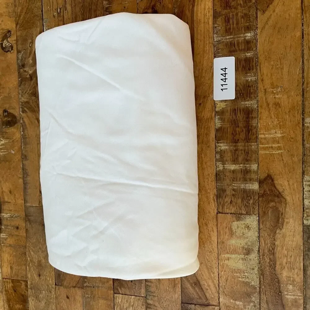 Pottery Barn White Round Cotton Tablecloth 88” Contemporary